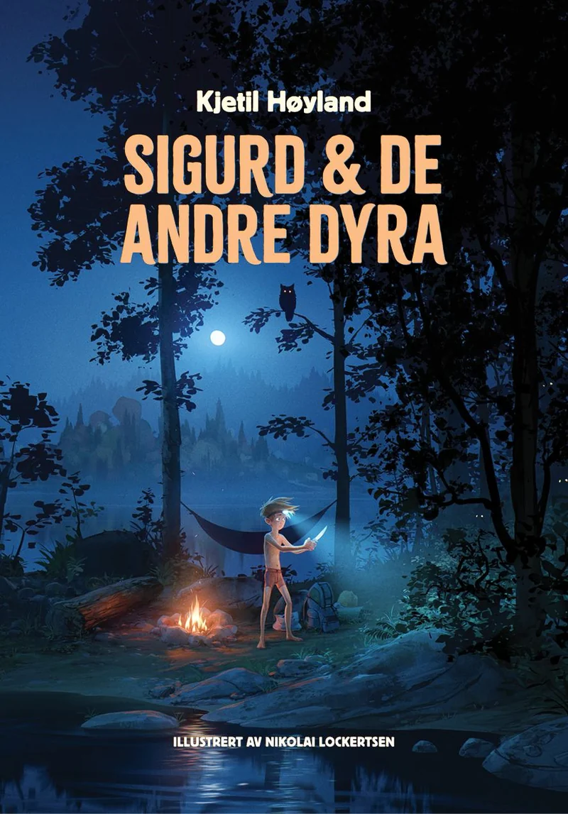 Omslagsutkast til boka Sigurd og de andre dyra